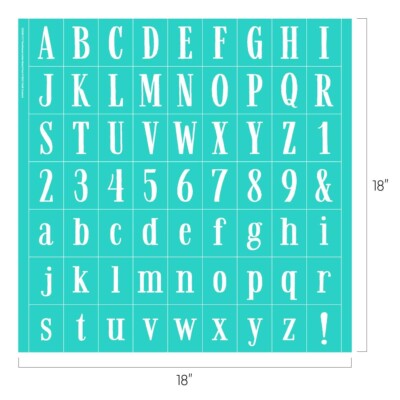 NEW  Farmhouse Letter Board Font  Chalk Couture Chalk Transfer Stencil Size D