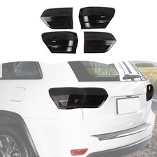 Smoked Black Tail Light Backlight Cover Trim Decor For Jeep Grand Cherokee 14-20