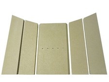 Ersatzteil Polar 6 Serie 4 D Seiten Rückwandstein Brennraum für Oranier