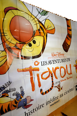 Tigger Panel the tigger movie poster french giant BILLBOARD ORIGINAL 6 panels disney ...