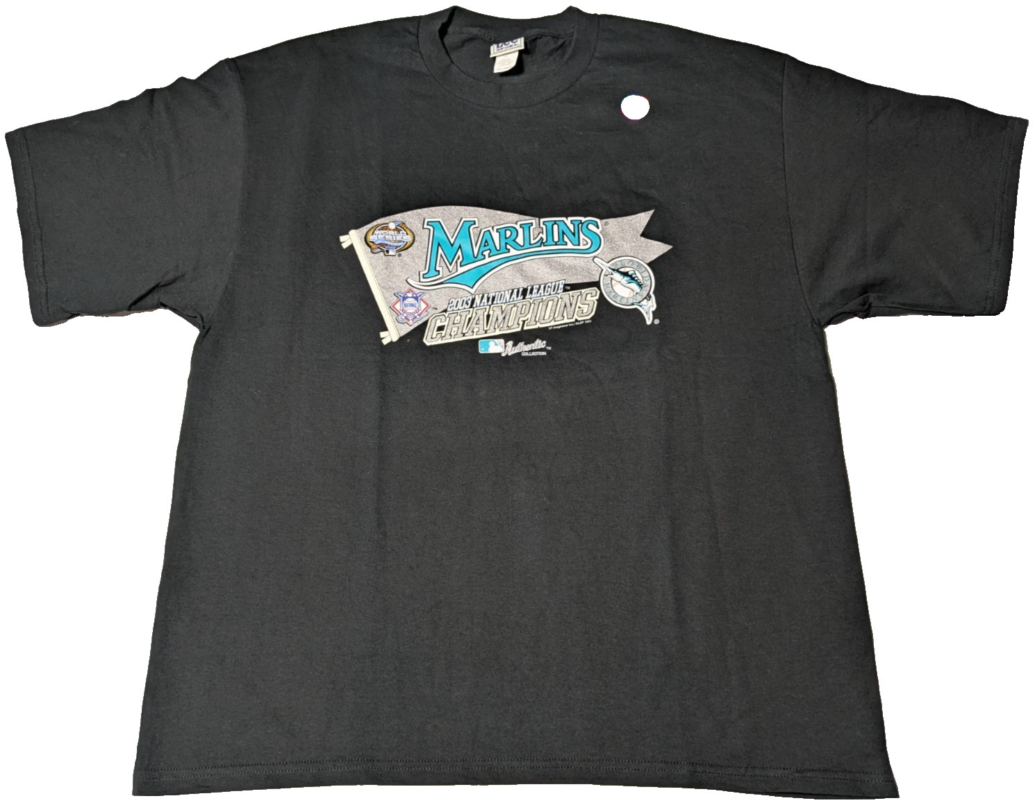 VTG LEE SPORT x Florida Marlins 2002 National League Champions T-Shirt - Men 2XL