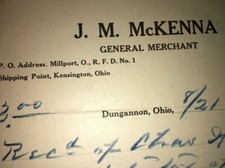 Noble or Columbiana county Ohio McKenna Merch...