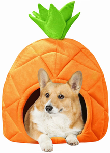 large pineapple dog bed