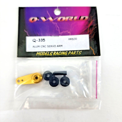 Q-World RC Racing Servo Arm CNC Machined Aluminum Yellow Q-335