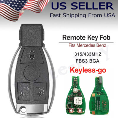 VVDI MB FBS3 BGA KeylessGo Smart Key 315/433MHZ for W204 W207 W212 W164 W166W221