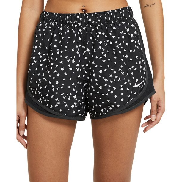Nike Women's Plus Size Star Printed Tempo Running Shorts
