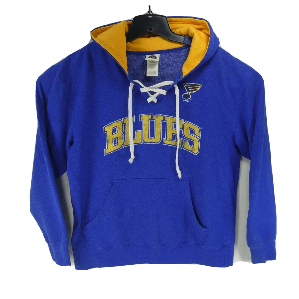 CCM St. Louis Blues Jersey Style Hoodie Sz Large Blue Official NHL