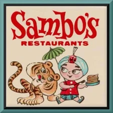Vintage Sambo's Restaurant #2, Toolbox / Locker / Refrigerator Magnet, 42 MIL