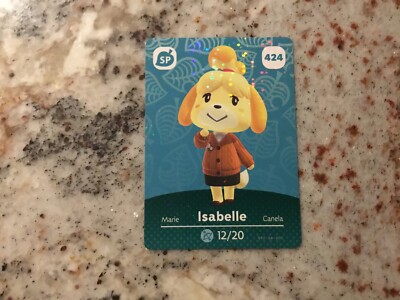 424 ISABELLE Animal Crossing Amiibo Authentic Nintendo Mint Card From Series 5