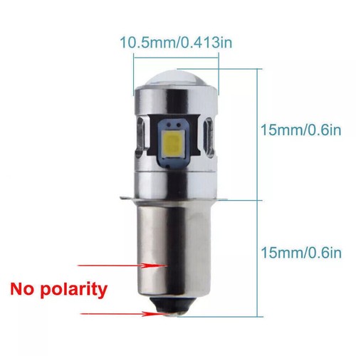 P13.5S 3V/4.5V/6V PR2 LED Warm/Warm White Flashlight Lamp Replace Bulb Light - Picture 2 of 7