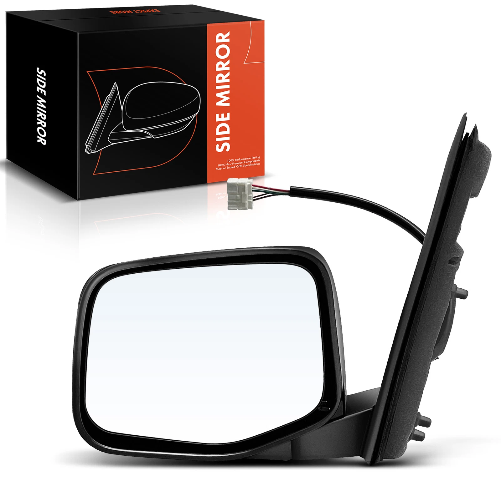 Left Driver Side Black Heated Power Mirror for Honda Odyssey 2011 2012 2013