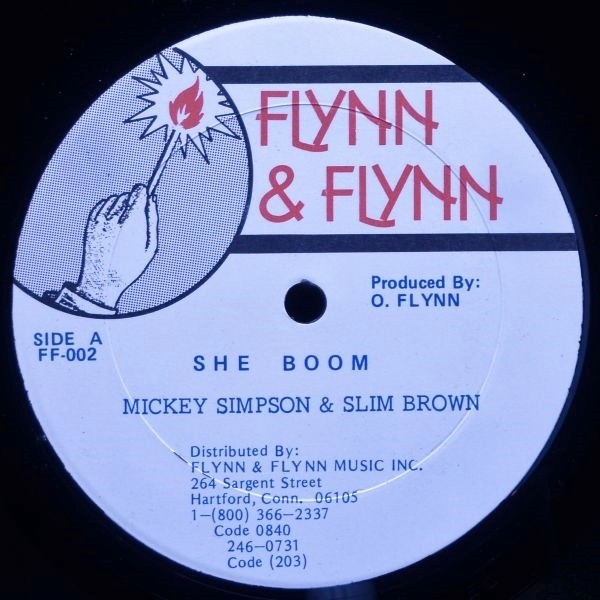 Mickey Simpson, Slim Brown, She Boom, (12"), NM or M-, 4045245877
