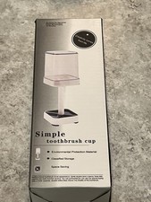 Simple Toothbrush Cup Holder  Gargle Cup Set - Sleek Bathroom Organize New