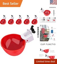 Large Chicken Watering Cups - Automatic, Leakproof, Ideal for Chickens & Ducks