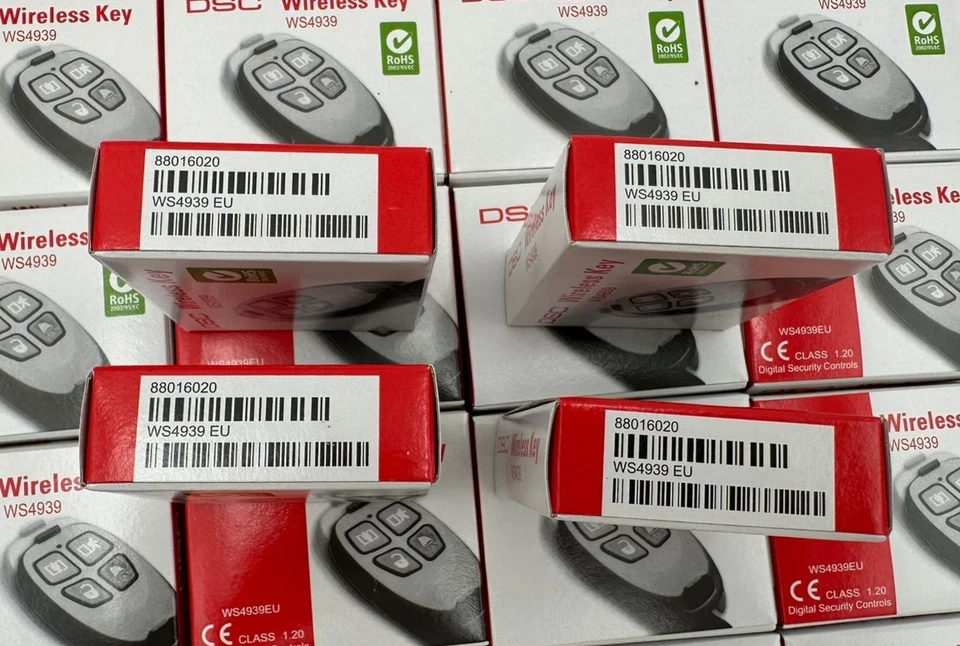 4x DSC WS4939 Wireless 4-Button Remote Alarm Keyfob *LOT OF 4* BRAND NEW - Image 4 of 4