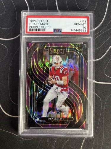 2024 Select - DRAKE MAYE ROOKIE - Purple Shock # 67/360 - PSA 10