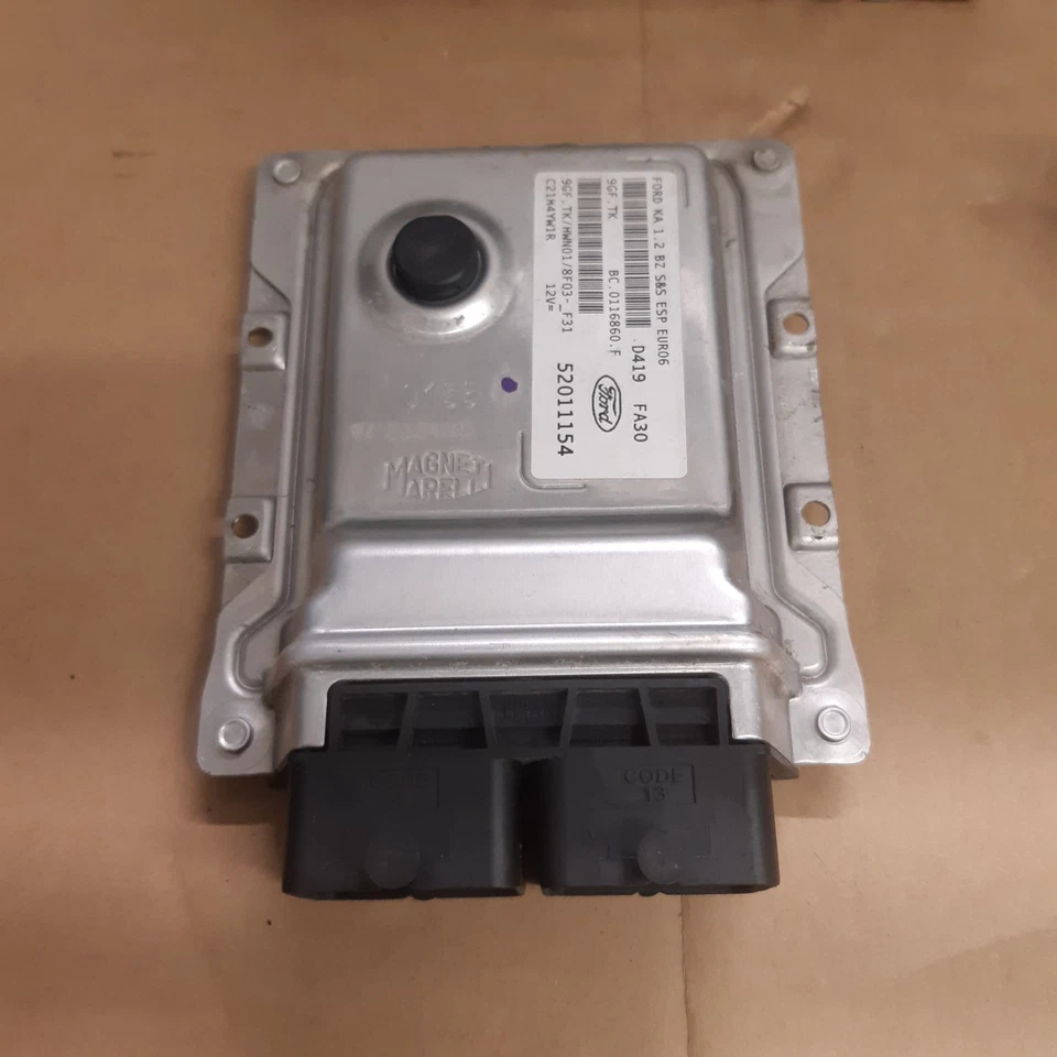 2015 FORD KA 1242cc PETROL MANUAL ECU LOCK SET KIT 52011154 26K (K2) - Image 3 of 4