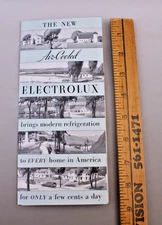 1934 ELECTROLUX REFRIGERATOR KEROSENE OPERATED AIR COOLED - ORIGINAL AD BROCHURE