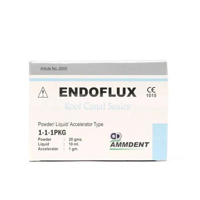 Ammdent Endoflux Dental Canal Sealer Powder,Liquid,Accelerator Type