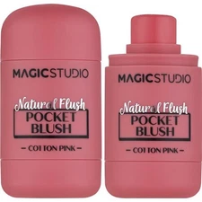 Magic Studio Natural Flush Pocket Blush Creamy Stick Blush for the Face Pink Fiz