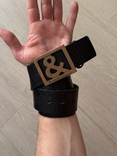 Vintage Dolce Gabbana Dolce&Gabbana121x4 Leather Mens Belt Logo 95/110