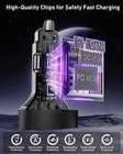 USB C Car Charger, 90W 4-Port Super Fast Charging Car Charger Adapter Dual USB-C — photo 4