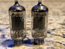 VINTAGE PAIR MULLARD ECC83 12AX7 AMP TUBES BL...