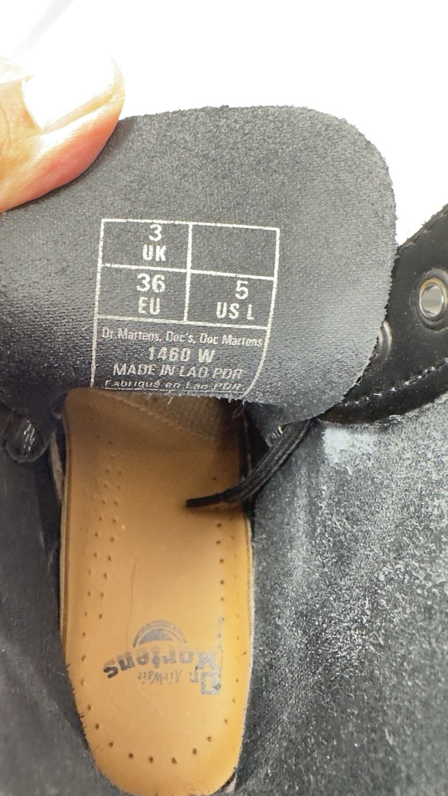 Doc Martens 1460W Black Patent (Shiny) Leather Boots - Women's US Size 5 thumbnail 5