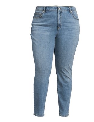 Terra & Sky 26W Petite Core Skinny Jean Mid Wash High Rise NWT