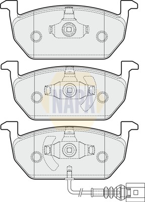 Napa Bremsbelagsatz BremsklöTze FüR VW Golf VII 5G1 BE1 BQ1 BE2-image