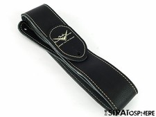 Fender Custom Shop, GUITAR STRAP, Strat Black Leather Relic 1963 Tele