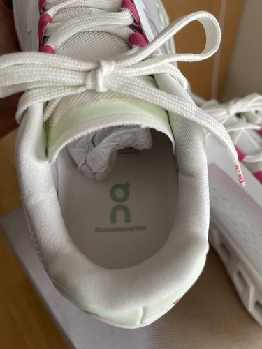 Neu im Karton On Running Cloud Monster Damen weiß Lima mittlere Weite Größe 8,5 - Bild 5 von 8