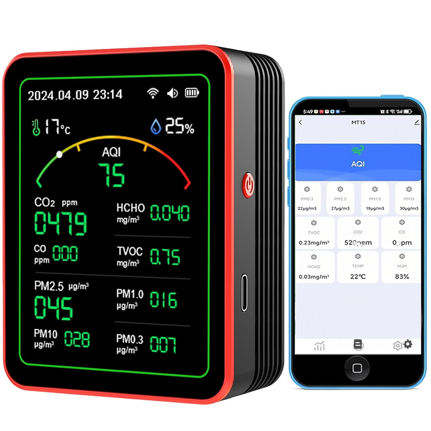 Monitor Aria Neonato 15 in 1 WiFi: Proteggi la tua Famiglia dalla CO2