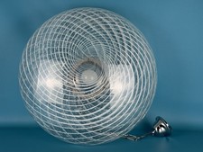 Lampada A Sospensione Lampadario Vetro Murano Spirale 52cm Design Space Age 1960
