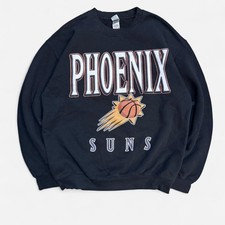 Vintage Phoenix Suns Crewneck Sweatshirt Men s M NBA Basketball Black