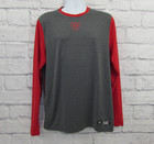 Under Armour Shirt Mens Extra Large Red Gray Heat Gear Baseball Pre-Owned