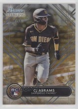 2022 Bowman Sterling Rookies Gold Refractor 18/50 CJ Abrams #BSR-36 v9t