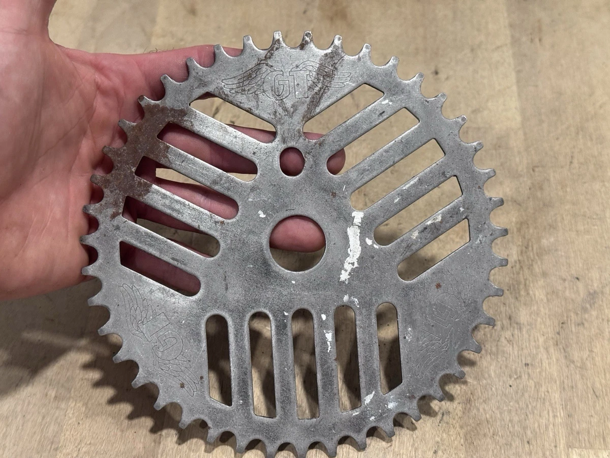 BMX Bike-Old School Silver Chainrings & BMX Sprocket Vintage Bike