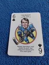 Lowell MacDonald Card Pittsburgh Penguins Hero Decks Playing Card Hockey Card