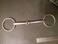 Bridoon Bit bradoon snaffle bit 5 1/4 in small ring stainless 