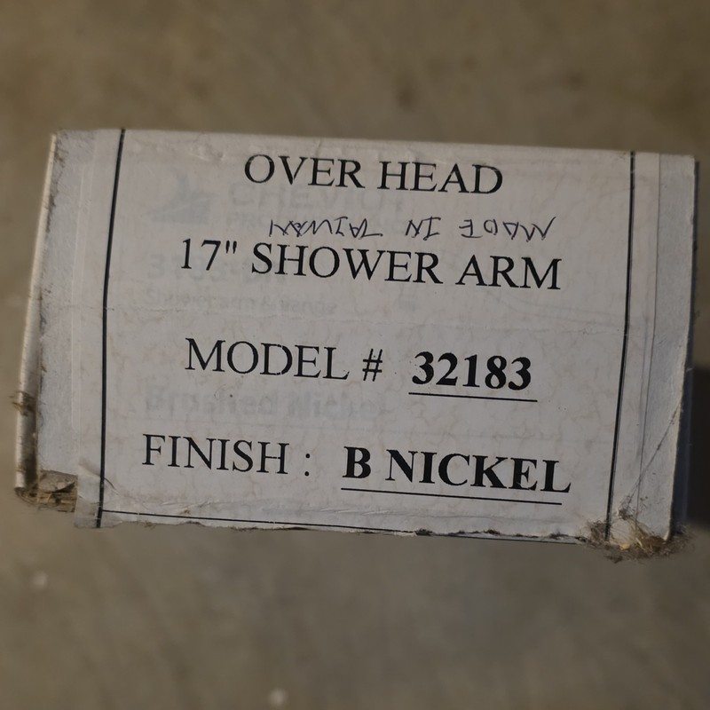 Cheviot Products 17" Shower Arm B Nickel Finish Model 32183