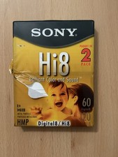 Sony Hi8 60 min Digital8 120 min Hi8 HMP Cassette Tape - 2 Pack SEALED