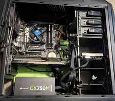 Computer Desktop Gaming PC Setup CPU: Intel Core i7-4790K with stock cooler