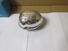 F.B. ROGERS F449-SILVERPLATED WALNUT CANDY DISH w/BOX  JAPAN