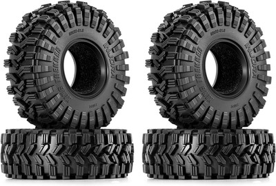INJORA 1.0 Tires All Terrain S5 Super Soft Sticky Tires for 1/18 TRX4M 1/24 RC C