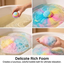 Bath Bombs, 12pcs Dinosaur Egg Bath Bombs with Surprise Toys Inside Holiday Gift