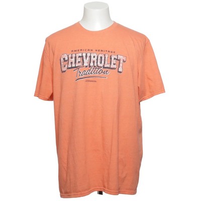 Anvil, T-shirt, Größe: XL, Orange, Baumwolle/Polyester, Print, Herren #DzB
