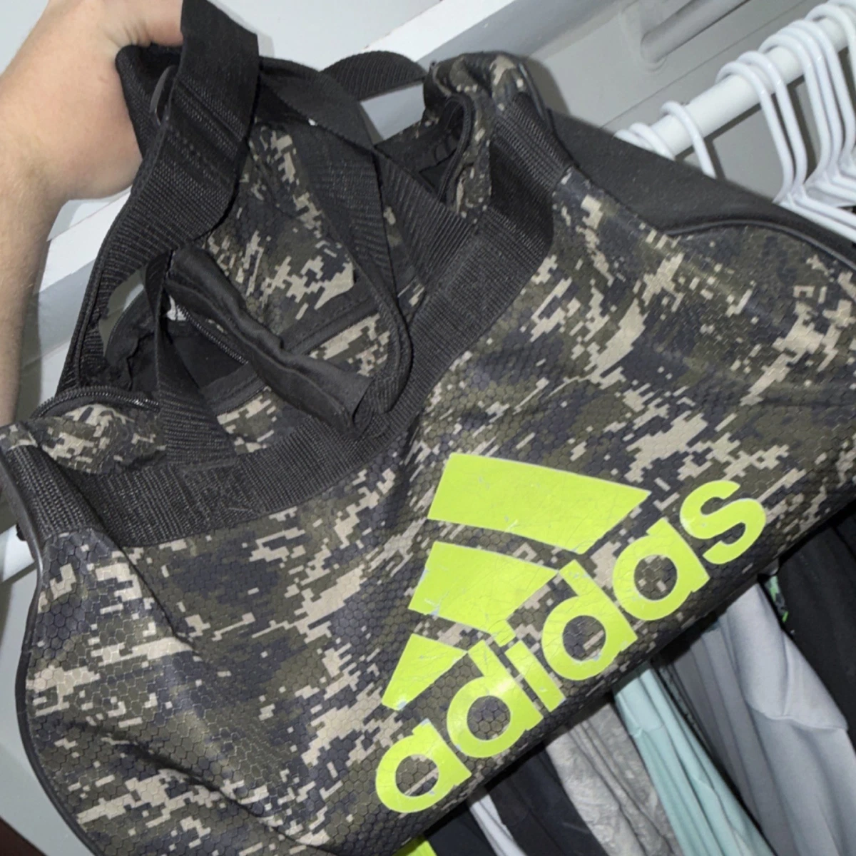 Adidas Neon Yellow Gym Sack Team D Adidas Gymsack main image 3