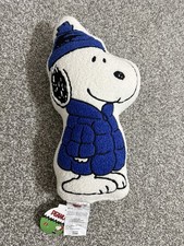 SNOOPY SHERPA PEANUTS CHRISTMAS WINTER PUFFER JACKET PILLOW NEW