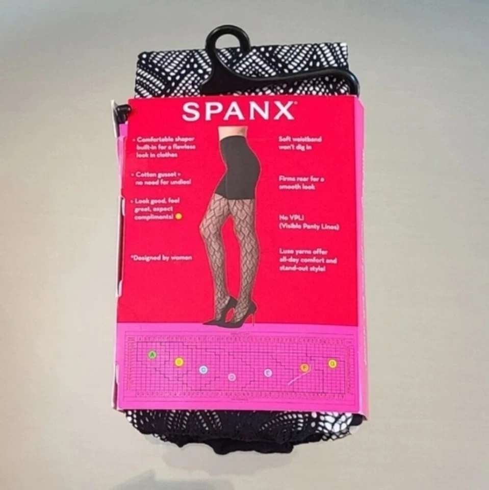 Medias de red moldeadoras de corazón a corazón SPANX muy talla A nuevas Foto 2 de 4
